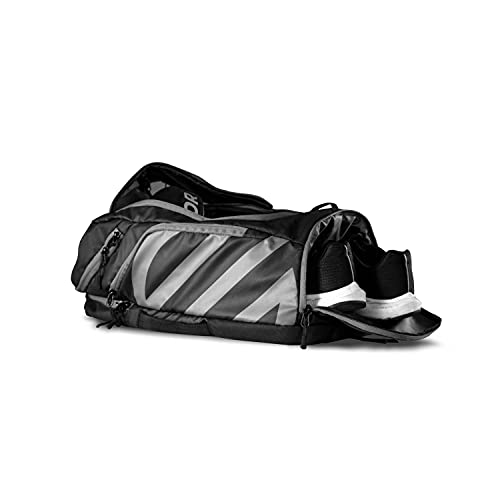 Sanabul Combat Gear Pack Sports Backpack Gym Backpack for Men Multi-Compartment Jiu Jitsu and Boxing Bag- Black/Grey
