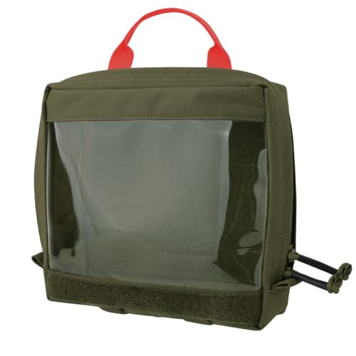KRYDEX Clear Top Insert Bag with Hook Panel Tactical Packing Cube Travel Organizer Bag (Large-RG) - color: Large-RG