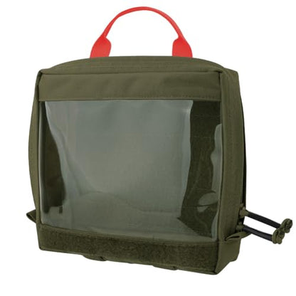 KRYDEX Clear Top Insert Bag with Hook Panel Tactical Packing Cube Travel Organizer Bag (Large-RG) - color: Large-RG