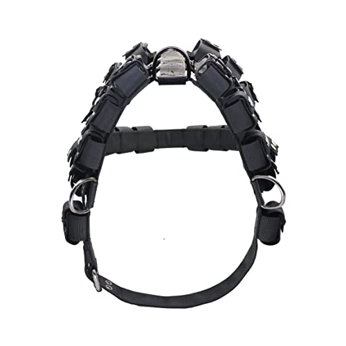 Dog Harness for Small Medium Large Dogs No Pull, Dog Weighted Vest, Tactical Dog Harness for Pit Bulls with Pockets (Adjustable Weight) - Weight Loss, Exercise, Walking, Muscle - size: Size XL/Dog's Waist 36.0"-43.0"