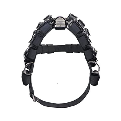 Dog Harness for Small Medium Large Dogs No Pull, Dog Weighted Vest, Tactical Dog Harness for Pit Bulls with Pockets (Adjustable Weight) - Weight Loss, Exercise, Walking, Muscle - size: Size XL/Dog's Waist 36.0"-43.0"