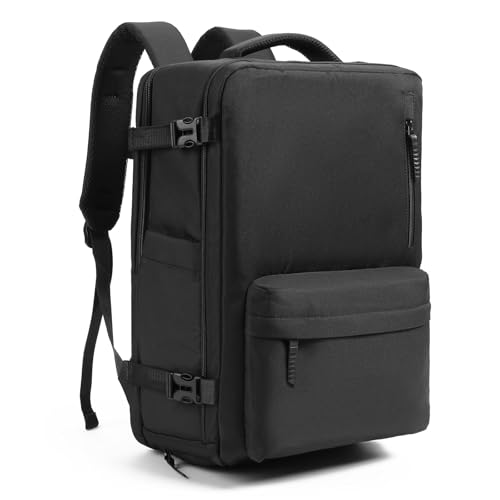 GAEKEAO Travel Backpack for Women Men, Airline Approved 15.6 Inch Laptop Carry On Backpack with Shoe Pouch Luggage Weekender Bag for Travel Business Work Hiking Black - color: B01 Black