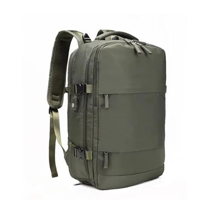 Large Capacity Dry and Wet Separation Backpack Multi-functional 40 * 20 * 25 Travel Waterproof Mommy Backpack(Army green) - color: Army Green