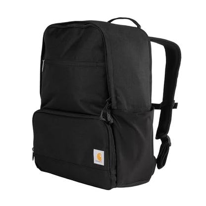 Carhartt Insulated Two Compartment Cooler, Durable Water Repellent Material W/Front Zippered Pocket for Camping, Beach & Travel - color: Black, style: Cooler Backpack