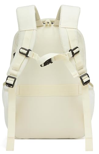 Wotony Laptop Backpack 15.6 inch Women Men Business Travel Backpack,Work College,Casual Daypack Travel Essentials (beige, 15.6Inch) - color: Beige, size: 15.6Inch