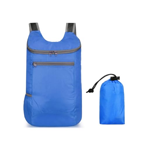 20L Hiking Daypack,Water Resistant Lightweight Packable Small Backpack for Travel Camping Outdoor,Royal Blue - color: Royal Blue