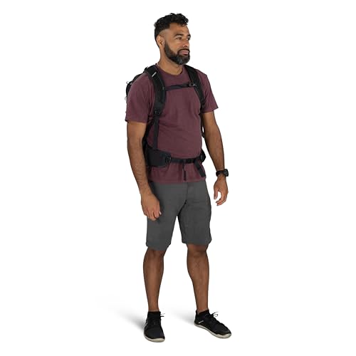 Osprey Sportlite 25L Lightweight Hiking Backpack for Men and Women - Everyday Hiking Bag - Travel Daypack, Raven Black - color: Raven Black, style: 25l