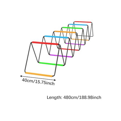 Vaveren Agility Ladder Jumping Obstacles for Men Women and Kids Flexible Folding Football Footwork Speed Ladder for Volleyball - size: 12 Grids