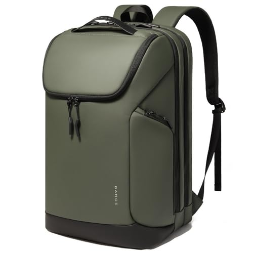 BANGE Laptop backpack with 15.6 inch laptop compartment fit for overnight and commute for men and women (Green) - color: Green