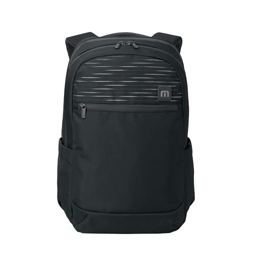 TravisMathew Approach Backpack with Laptop Sleeve, Water-Resistant Everyday Bag for Work, Travel & Hiking, Black - color: Black