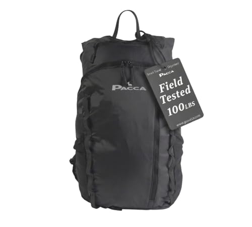 Pacca Onda 20L Packable Lightweight Foldable Backpack for Travel, Camping, Outdoor, Hiking Pocket Backpack (Black) - color: Black