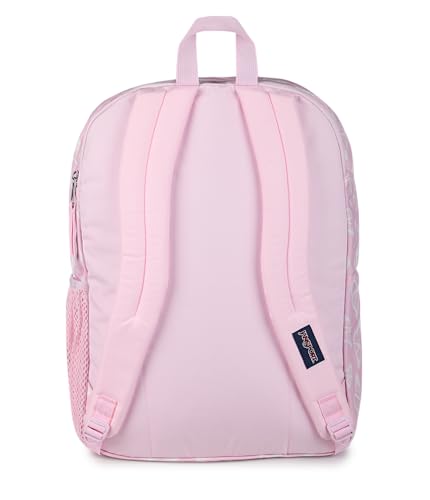 JanSport Laptop Backpack - Computer Bag with 2 Compartments, Ergonomic Shoulder Straps, 15” Laptop Sleeve, Haul Handle - Flutter By - color: Flutter By Pink