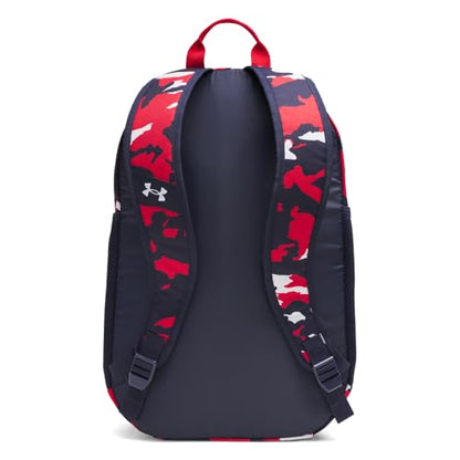 Under Armour Unisex Hustle Sport 6.0 Backpack, (600) Red/Midnight Navy/Metallic Silver, One Size Fits Most - color: (600) Red / Midnight Navy / Metallic Silver, size: One Size Fits Most