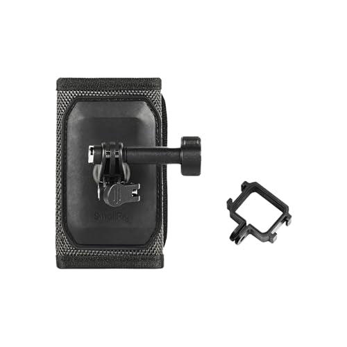 SMALLRIG Backpack Strap Mount for DJI Osmo Pocket 4 3/Action 6/5 Pro/4/Nano, for GoPro Hero 13/12/11, for Insta360 X5/4/3/Ace Pro 2, with Ball Head Action Cam Adapter Base - 6051 - style: Strap Mount (for Pocket 4/3)
