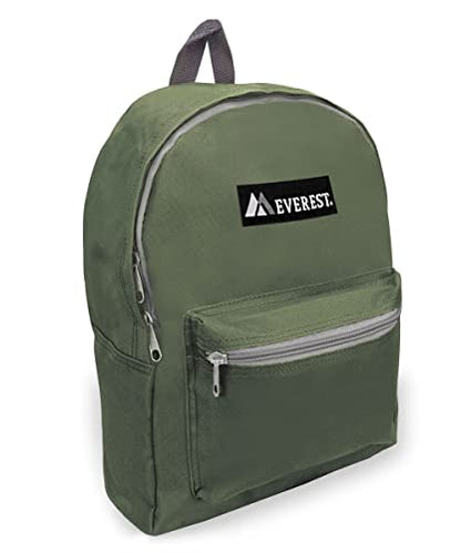Everest 1045K Basic Backpack, 15", Olive - color: Olive