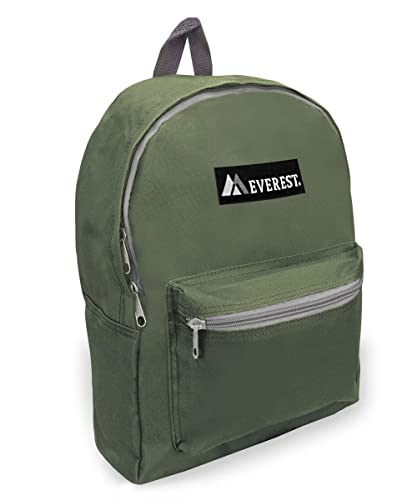 Everest 1045K Basic Backpack, 15", Olive - color: Olive