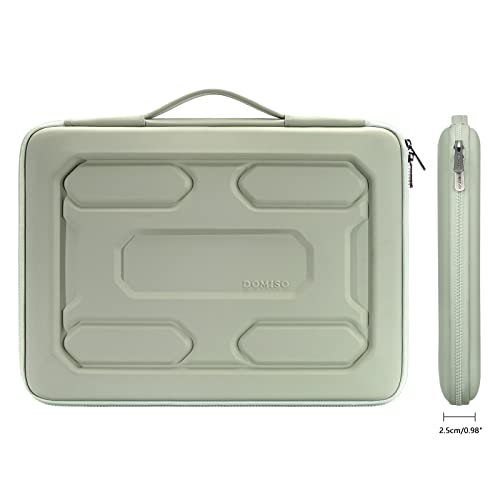 DOMISO 17 inch Laptop Sleeve with Handle Shockproof Computer Bag Waterproof EVA Protective Carrying Case for 17.3" MSI GS73VR Stealth Pro/HP Envy 17/LG Gram 17"/ROG Strix GL702VS, Mint Green - color: Mint Green, size: 17.3 inch