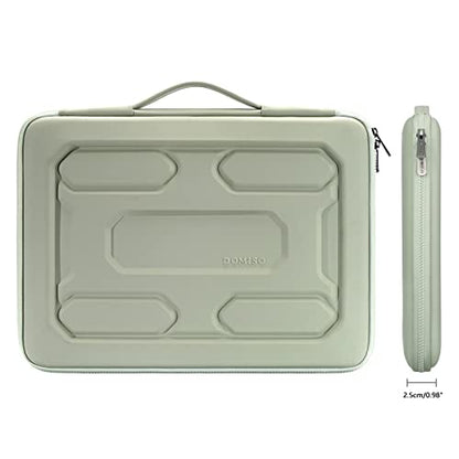 DOMISO 17 inch Laptop Sleeve with Handle Shockproof Computer Bag Waterproof EVA Protective Carrying Case for 17.3" MSI GS73VR Stealth Pro/HP Envy 17/LG Gram 17"/ROG Strix GL702VS, Mint Green - color: Mint Green, size: 17.3 inch