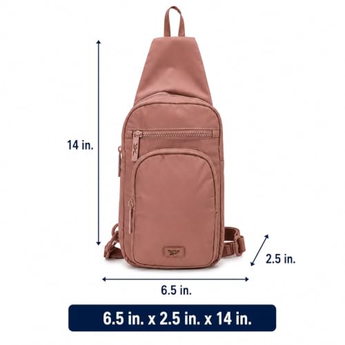 Reebok Unisex Crossbody Bag - Convertible Compact Durable Cross Body Bag for Women and Men - Gym and Travel Essentials, Size One Size, Cosmos Choco Malt - color: Cosmos Choco Malt