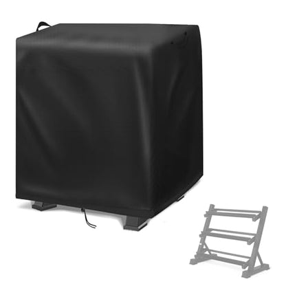 Dumbbell Rack Cover, Dust-Proof Strength Training Dumbbell Racks for Home Gym Cover Waterproof Dumbbell Weight Rack Protective Cover (Cover Only)
