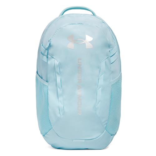 Under Armour Hustle 6.0 Backpack, Stream/Metallic Cristal Gold, One Size - color: Stream/Metallic Cristal Gold, size: One Size
