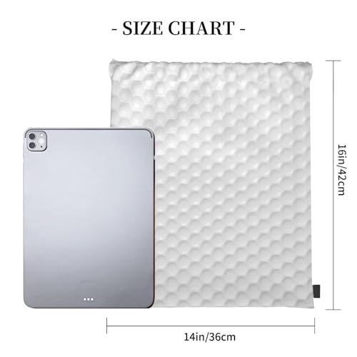 Golf Ball Pattern Print Drawstring Bag Sport Gym Backpack Beach Travel Sack Draw String Yoga Bag For Men Women - color: Golf Ball Pattern Print