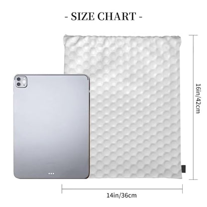 Golf Ball Pattern Print Drawstring Bag Sport Gym Backpack Beach Travel Sack Draw String Yoga Bag For Men Women - color: Golf Ball Pattern Print