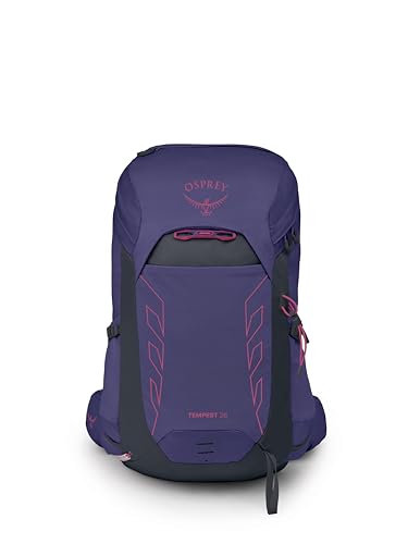 Osprey Tempest 26L Women's Lightweight Hiking Backpack - Daypack for Travel & Camping, Deep Fig/Hotspot Pink - color: Deep Fig/Hotspot Pink, size: 26L