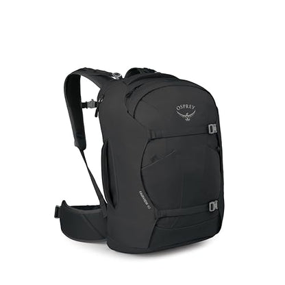 Osprey Fairview 40L Women's Travel Backpack - Carry On Bag with Laptop Sleeve and Toiletry Pocket, Black, Extended Fit - color: Black, style: 40l - Extended Fit