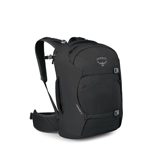 Osprey Fairview 40L Women's Travel Backpack - Carry On Bag with Laptop Sleeve and Toiletry Pocket, Black, Extended Fit - color: Black, style: 40l - Extended Fit