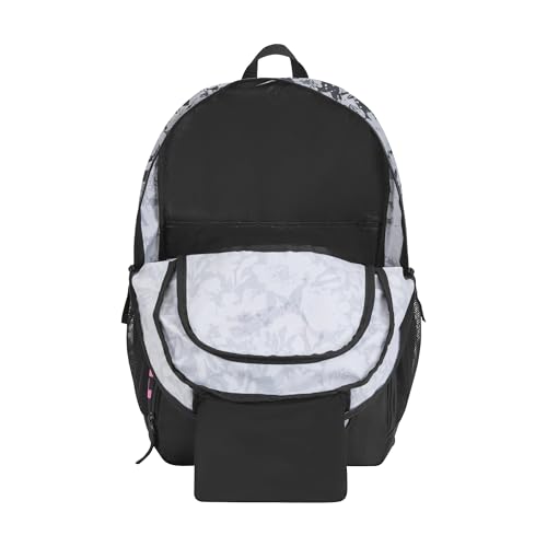 PUMA unisex-adult Contender Backpack with Laptop Sleeve, Item Organizer & Media Pocket - color: Floral/Posied Pink
