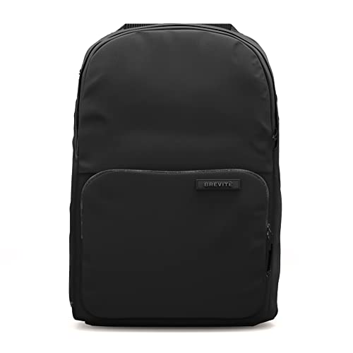 The Brevite Backpack - Casual daypack backpacks for every function. Compact but spacious 18L aesthetic traveling backpack with laptop compartment. (Black) - color: Triple Black