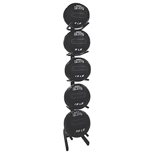 Champion Sports Rhino Promax Wall Balls - Soft Shell Non-Slip Grip for Weightlifting, Plyometrics, Cross Training, & Home Gym - style: U-Ring Single Storage Tree