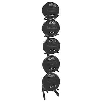 Champion Sports Rhino Promax Wall Balls - Soft Shell Non-Slip Grip for Weightlifting, Plyometrics, Cross Training, & Home Gym - style: U-Ring Single Storage Tree