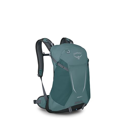 Osprey Hikelite 18L Durable Hiking Backpack - Travel Daypack with Rain Cover for Men and Women, Cascade Blue - color: Cascade Blue, style: 18l