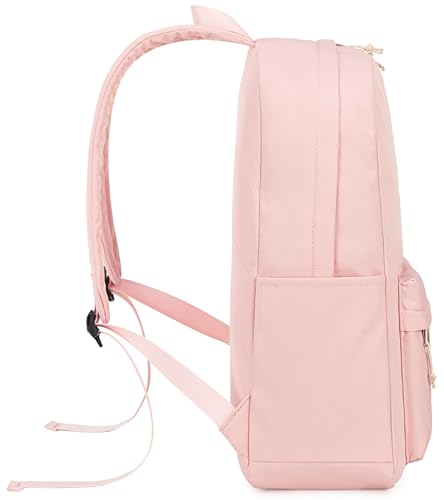 Bluboon School Backpack for Teen Girls Women Laptop Backpack College Bookbags Middle School Travel Work Commuter Back Pack(Pink) - color: A Pink