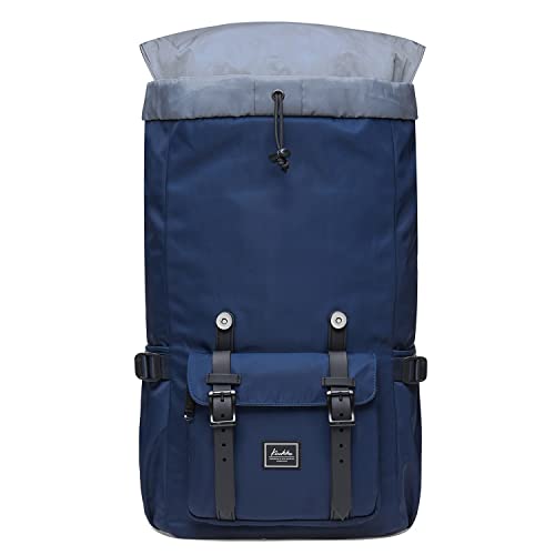 KAUKKO Travel Laptop Backpack, Outdoor Rucksack, Causal backpack Fits 15.6"(Nylon Blue) - color: 2nylon Blue, size: Large