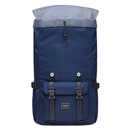 KAUKKO Travel Laptop Backpack, Outdoor Rucksack, Causal backpack Fits 15.6"(Nylon Blue) - color: 2nylon Blue, size: Large