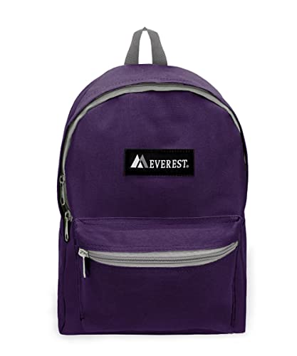 Everest 1045K Basic Backpack, 15", Eggplant Purple - color: Eggplant Purple