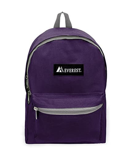 Everest 1045K Basic Backpack, 15", Eggplant Purple - color: Eggplant Purple