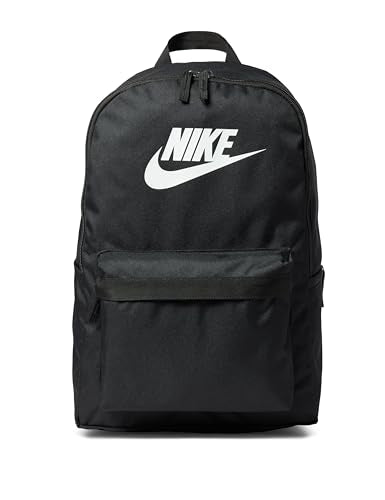 Nike Unisex Adult Classics Heritage Backpack (25L) | Mens and Womens - color: Black/Black/White, size: Medium