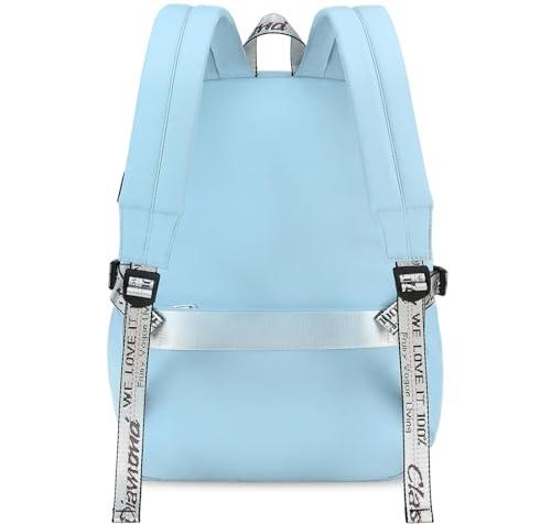 Spotted Tiger School Backpack for Girls Backpack with Lunch Box Backpacks for Teen Girl Backpacks School Bag Bookbag (Blue) - color: Blue