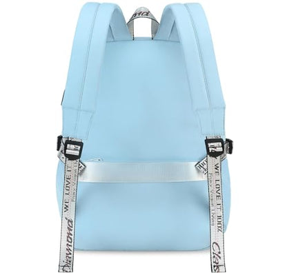 Spotted Tiger School Backpack for Girls Backpack with Lunch Box Backpacks for Teen Girl Backpacks School Bag Bookbag (Blue) - color: Blue
