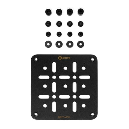 GRITR Kydex Hook & Loop Panel Insert/Adhesive Loop Sheets – Tactical & Military Gear Organizers for Holsters, Mag Carriers, Knife Sheaths, Flashlights, and More - style: Large