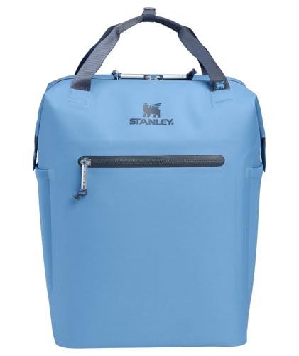 Stanley All Day Madeleine Mini Backpack Soft Cooler 14 Quarts | 20 Can Cooler with Handle and Shoulder Straps | Stays Cold for Hours | Insulated Travel Bag with Zipper | BPA-Free | Blue Sky - color: Blue Sky