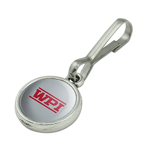 Worcester Polytechnic Goat Antiqued Charm Clothes Purse Suitcase Backpack Zipper Pull Aid