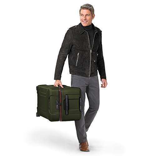 Briggs & Riley 32 Inch Extra Large Trunk Checked Luggage - Maximum Capacity Hard Shell Heavy Duty Travel Suitcase with 360-Degree Spinner Wheels - TSA Lock - Torq Collection - Hunter Green - color: Hunter, size: 32"