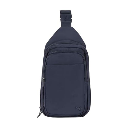 PUMA Women's Doer Sling Backpack with Adjustable Strap, Water Bottle Pocket & Zip Pockets, New Navy, One Size - color: New Navy