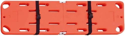 Foldable Spine Board Stretcher, Durable PE Material | 12 Handholds & 8 Strap Positions | Lightweight & Portable | High Load Capacity 350.5 lbs | Ideal for EMT, Firefighters, Lifeguards