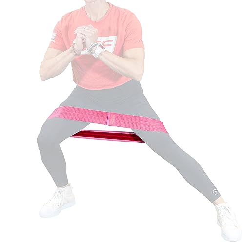 Serious Steel Fitness Hip and Glute Activation Band | Squat & Deadlift Warm-up Band for Hips and Glutes - color: Pink (Non-Slip - 13" Medium)